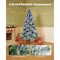 Green-White PVC 7.2ft Pre-Lit Christmas Tree with 470 LED Lights